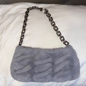 Grey chain Zara bag